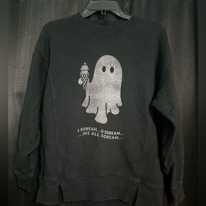 Aerie Black Ghost Graphic Sweater